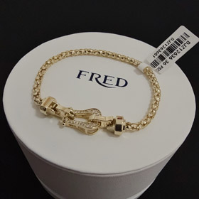 Feiden full diamond diamond horseshoe buckle bracelet-3997  